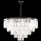 Contemporary Europa 32"W Satin Black Tiered Chandelier