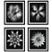 Contemporary Floret 28 1/4" High 4-Piece Framed Wall Art Set