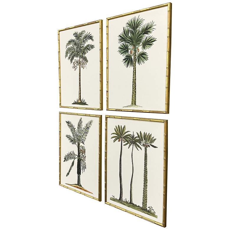 Image 2 Contemporary Palm II 19"W x 25"H Coastal Framed Art Set of 4 more views