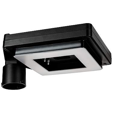 Contemporary Square 5 1/2" High Black Solar LED Post Light