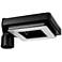 Contemporary Square 5 1/2" High Black Solar LED Post Light