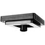 2_Contemporary Square 5 1/2" High Black Solar LED Post Light more views