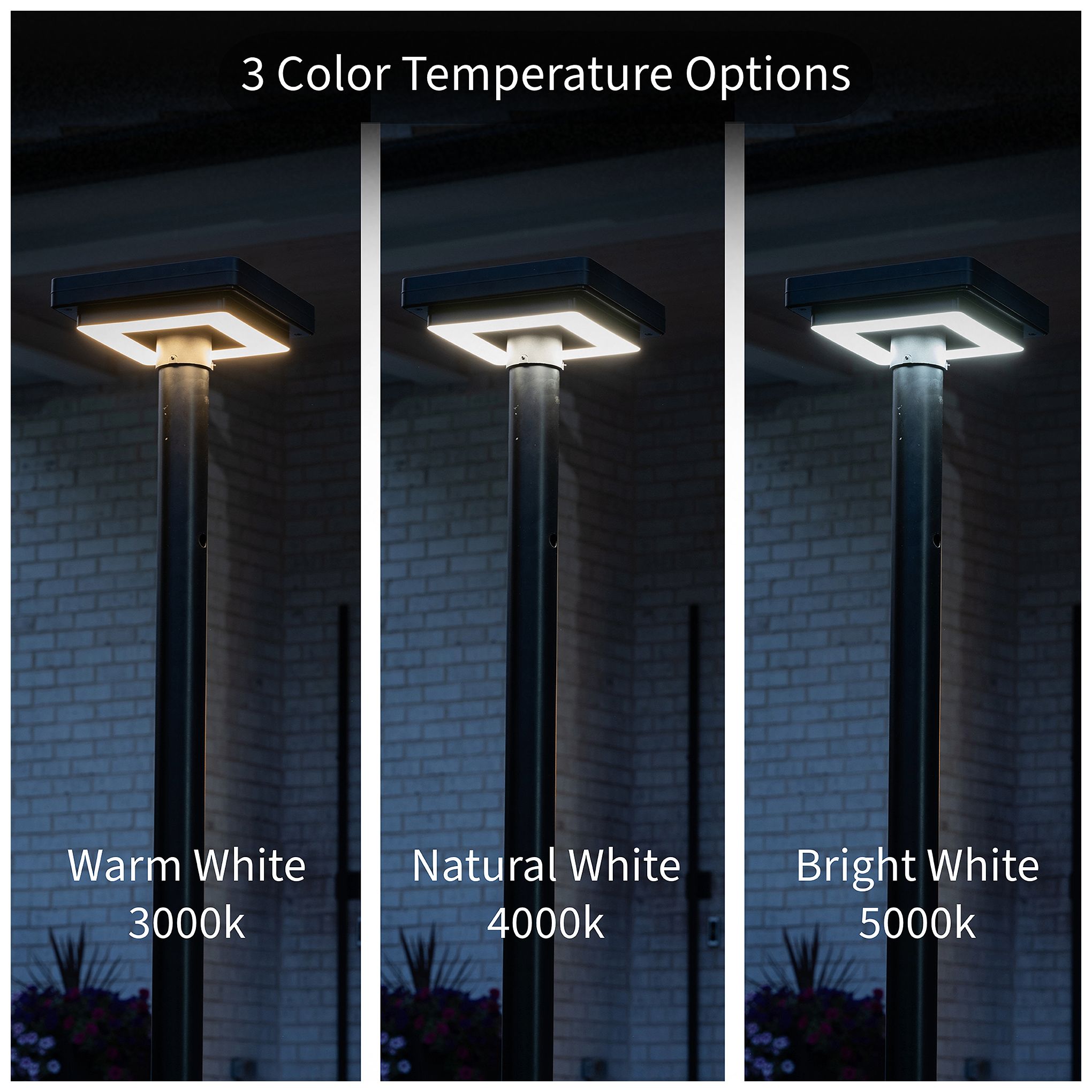 Contemporary Square 5 1/2" High Black Solar LED Post Light