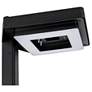 2_Contemporary Square 99"W Black Solar LED Post Light w/ Base