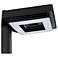 Contemporary Square 99"W Black Solar LED Post Light w/ Base