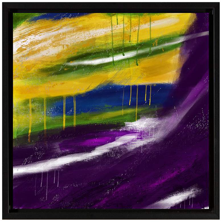 Image 1 Contemporary Stream 21 1/2 inch Inverse Framed Giclee Wall Art