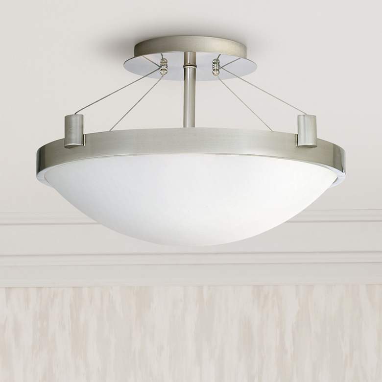 Image 1 Contemporary Suspension 17 1/4 inch Wide Ceiling Light Fixture