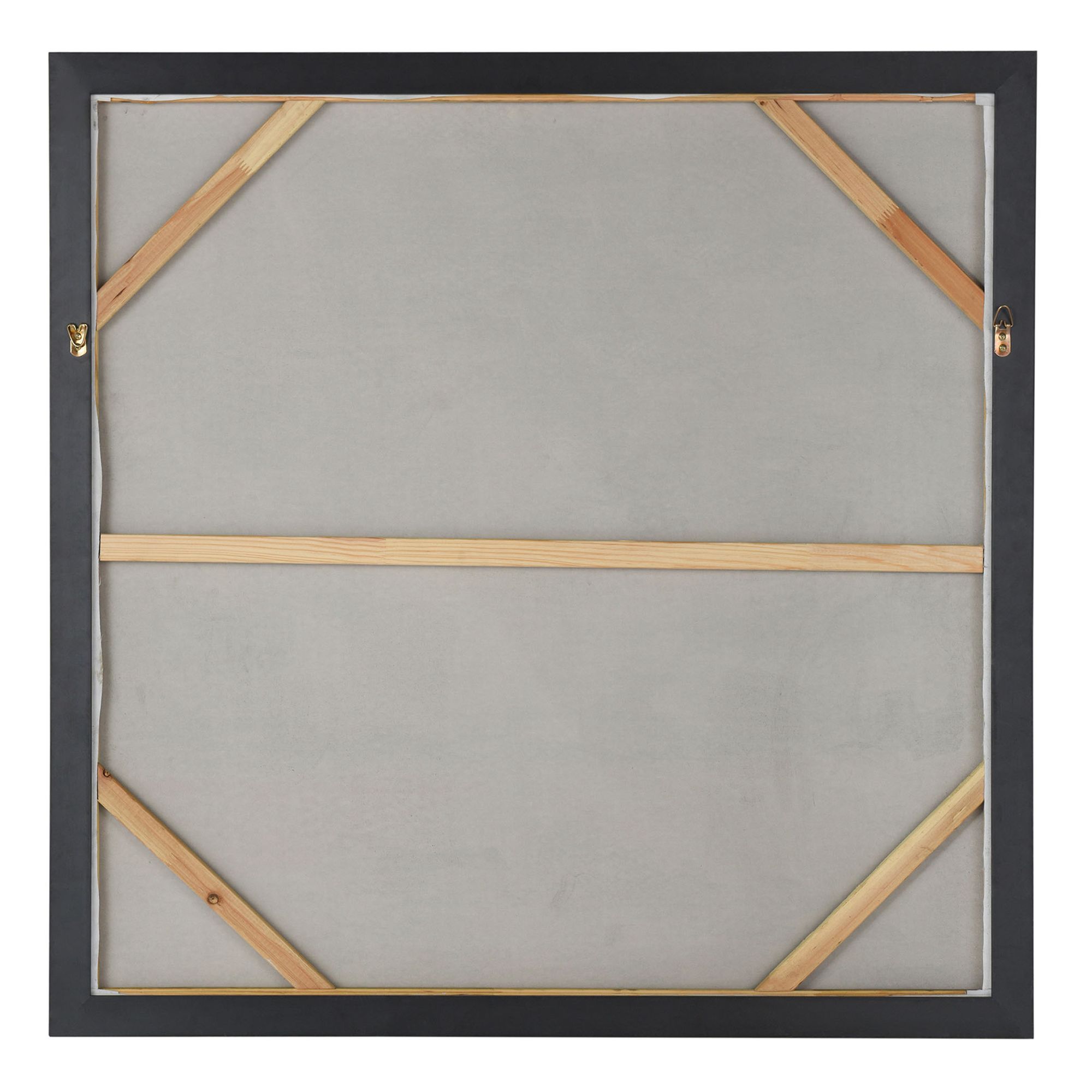 Image 4 Contempt 41.75" x 41.75" Hand Painted Framed Canvas Wall Art more views