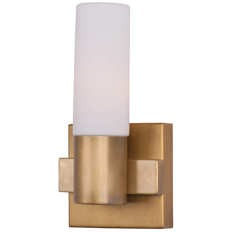 Image 1 Contessa 1-Light 5" Wide Natural Aged Brass Wall Sconce