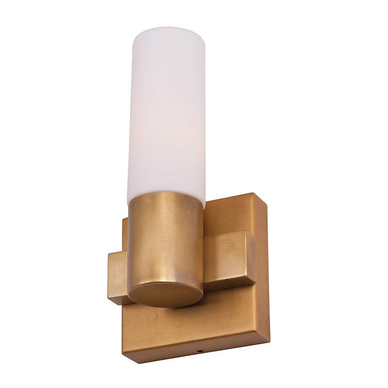 Image 2 Contessa 1-Light 5" Wide Natural Aged Brass Wall Sconce more views
