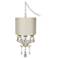 Conti 14" Wide Mini Swag Chandelier with Hourglass Shade
