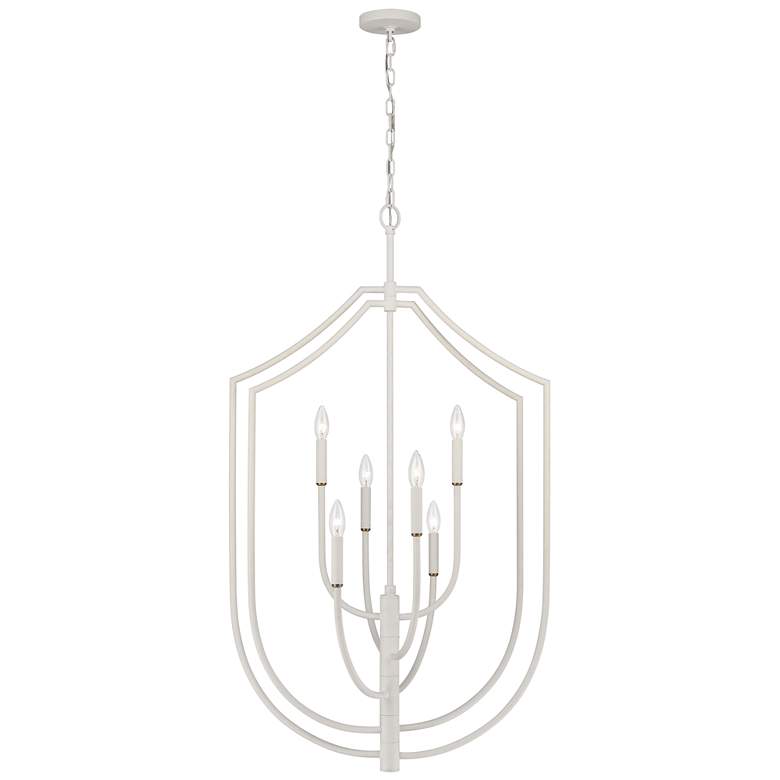Image 1 Continuance 26 inch Wide 6-Light Pendant - White Coral