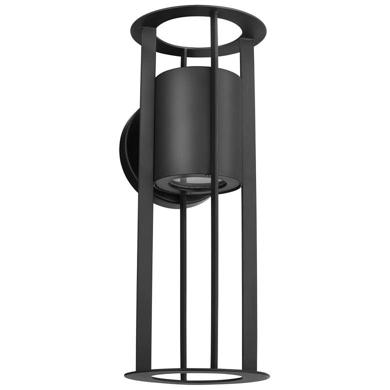 Image 1 Continuum; 10W LED; Small Wall Lantern; Matte Black Finish