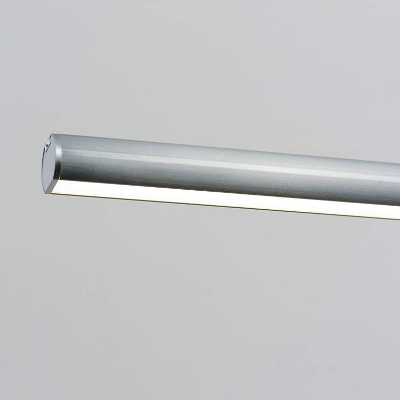 Image 4 Continuum 93 3/4" Wide Satin Aluminum LED Linear Pendant more views