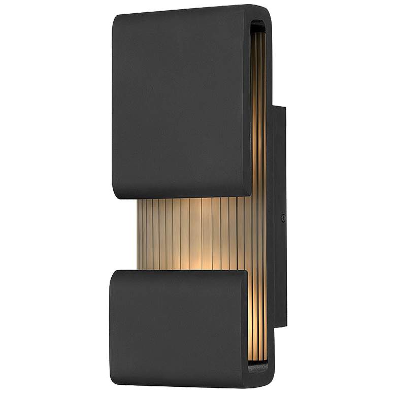 Image 1 Contour 15 inchH Black Outdoor Wall Light by Hinkley Lighting