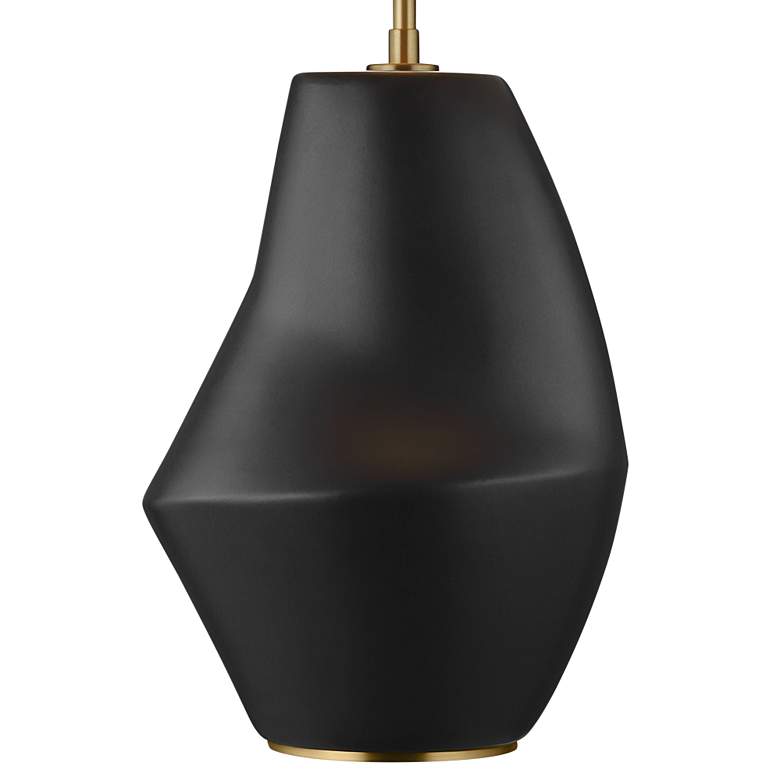 Image 4 Contour 26 inch High Coal Black Ceramic LED Table Lamp by Kelly Wearstler more views