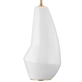 Image4 of Contour Arctic White Modern Ceramic LED Table Lamp by Kelly Wearstler more views