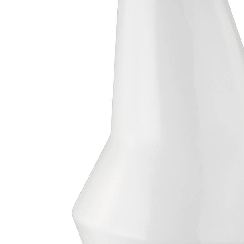 Image 6 Contour Arctic White Modern Ceramic LED Table Lamp by Kelly Wearstler more views