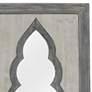Contouring White-Washed Gray 19" x 47 1/4" Wall Mirror