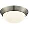 Contours 11" Wide Satin Nickel LED Ceiling Light