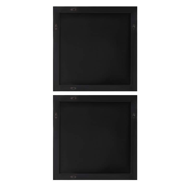 Image 4 Contours 24" Square White Wood 2-Piece Wall Decor Set more views