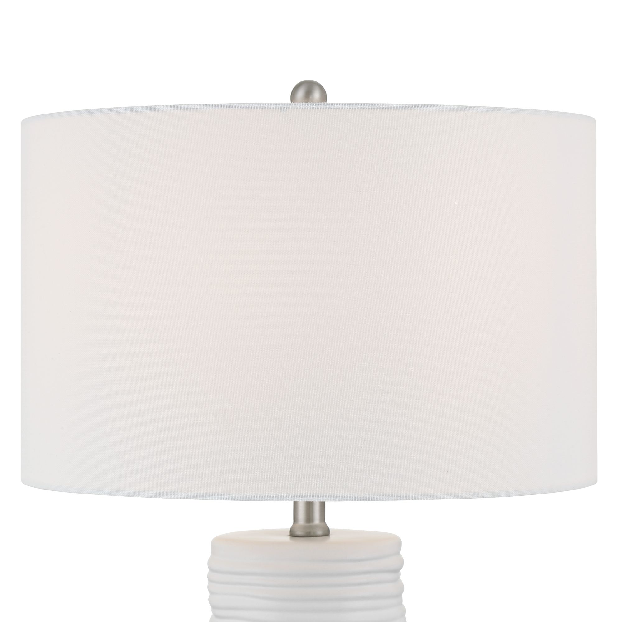 Image 4 Contours 27 1/2" High Modern White Ceramic Table Lamp more views