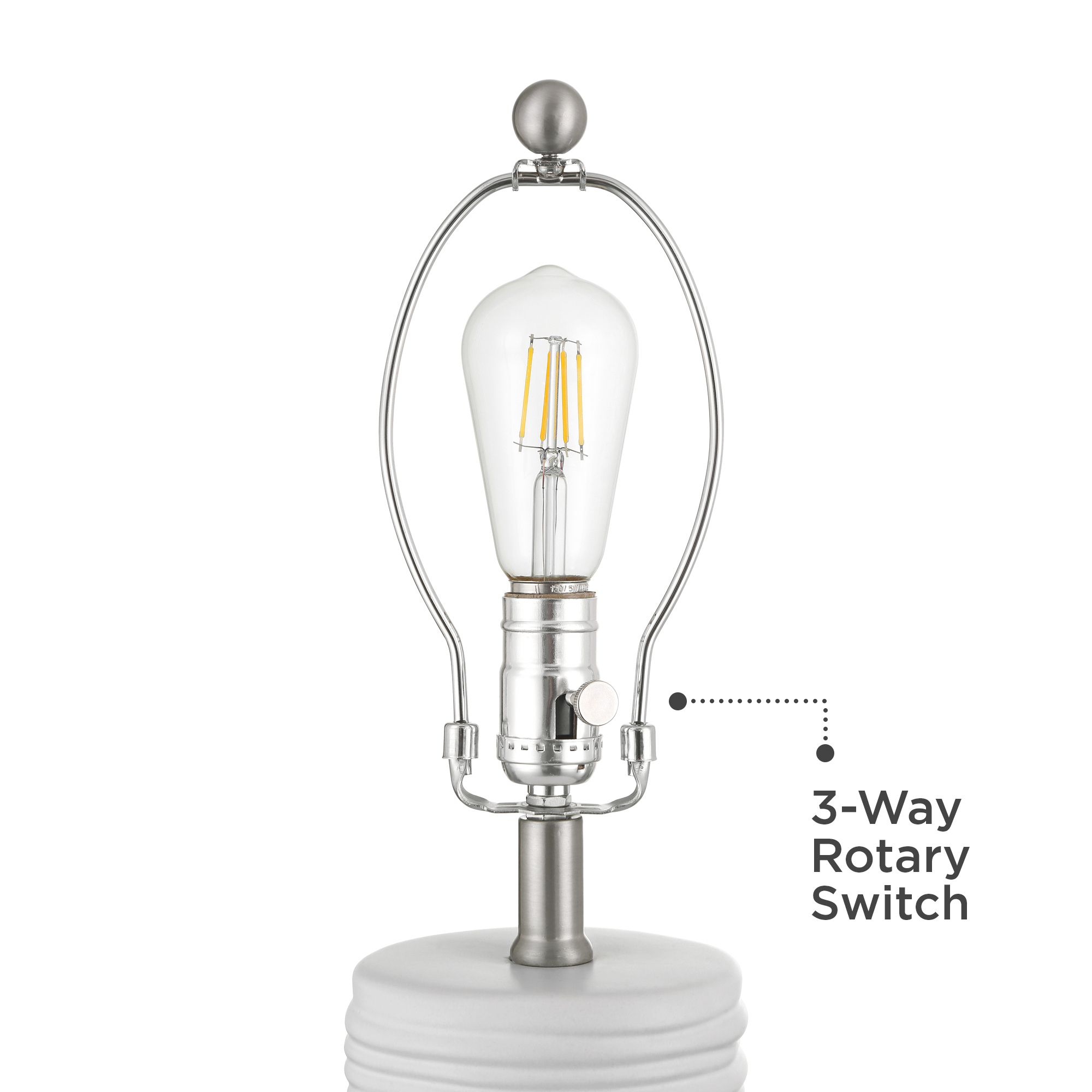 Image 4 Contours 27 1/2" High Modern White Ceramic Table Lamp Set of 2 more views