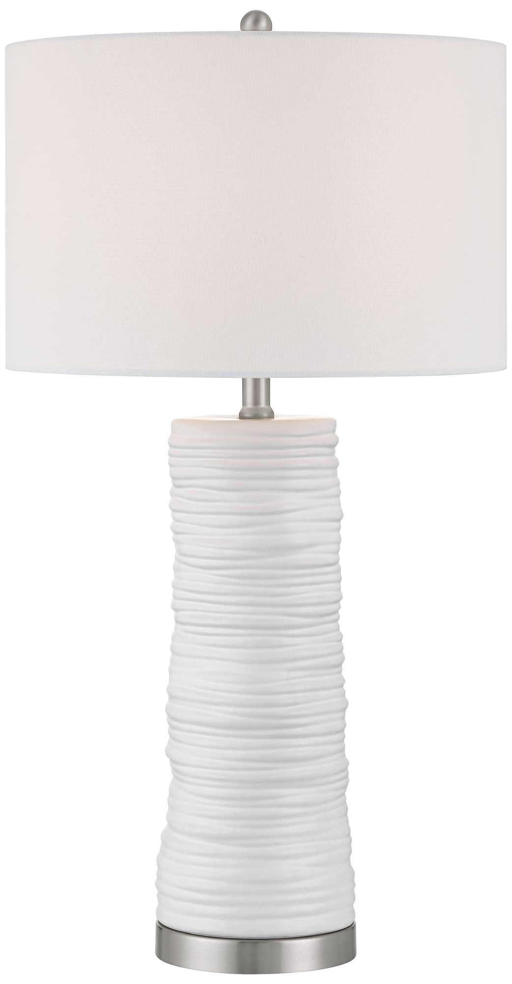Image 3 Contours 27 1/2" High Modern White Ceramic Table Lamp