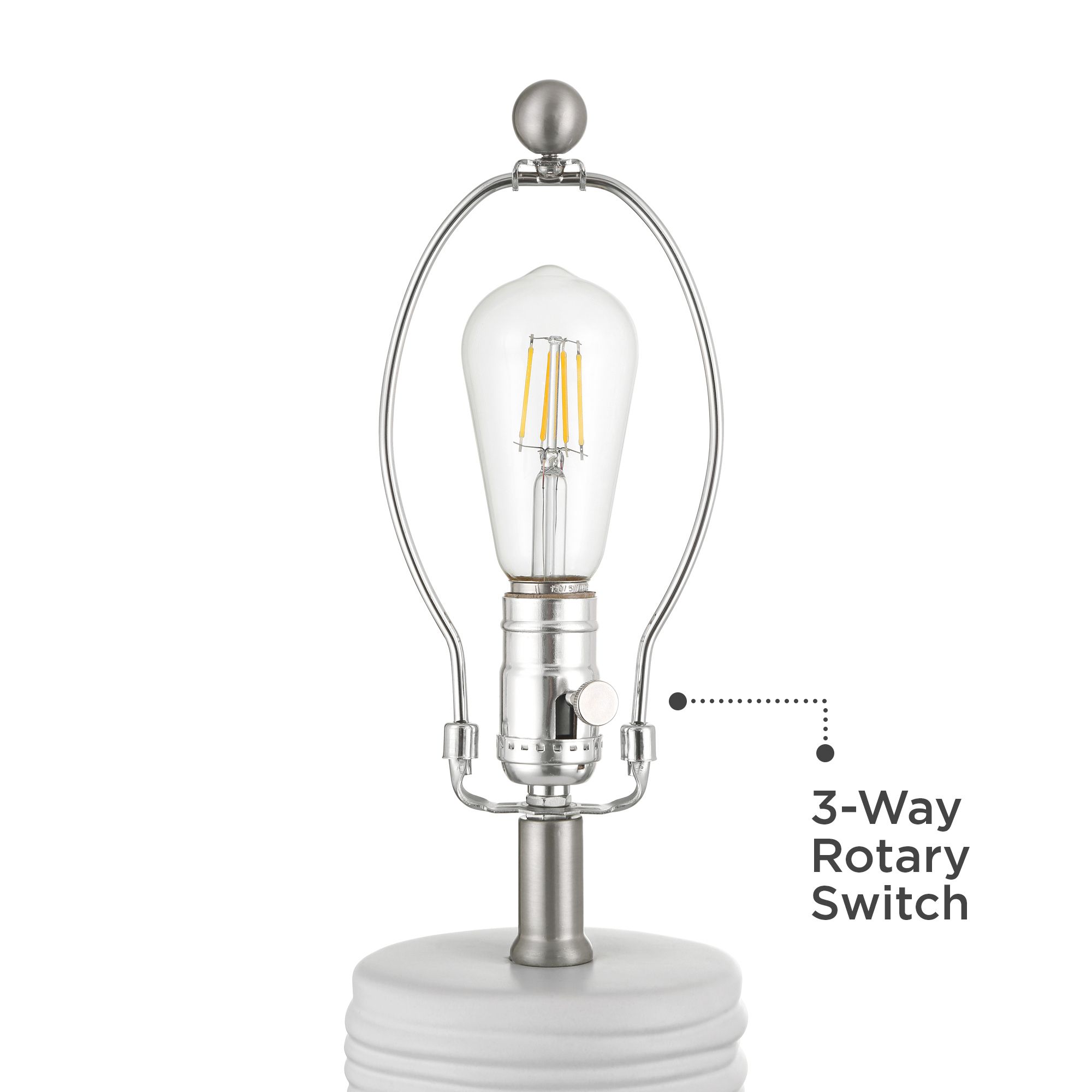 Image 6 Contours 27 1/2" High Modern White Ceramic Table Lamp more views