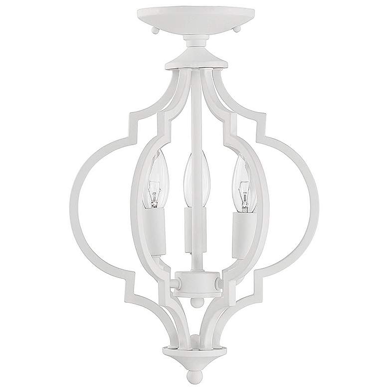 Image 3 Convertible 11" Wide Bisque White 3-Light Ceiling Light more views