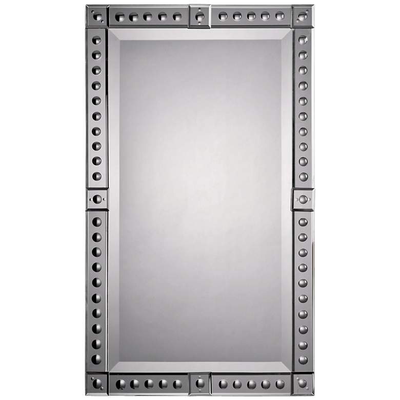 Image 1 Convex Circles Mirror Frame 34 inch High Wall Mirror