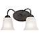 Conway 15" Wide 2-Light Vanity Light - Oil Rubbed Bronze