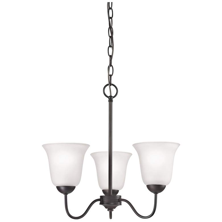 Image 1 Conway 19 inch Wide 3-Light Chandelier - Oil Rubbed Bronze