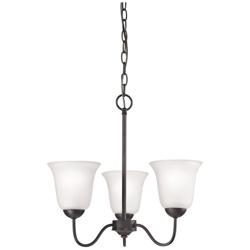 Conway 19&quot; Wide 3-Light Chandelier - Oil Rubbed Bronze