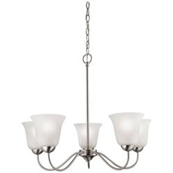 Conway 26&quot; Wide 5-Light Chandelier - Brushed Nickel