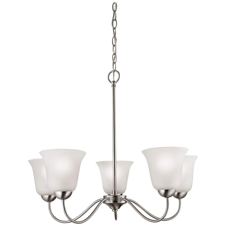 Image 1 Conway 26" Wide 5-Light Chandelier - Brushed Nickel