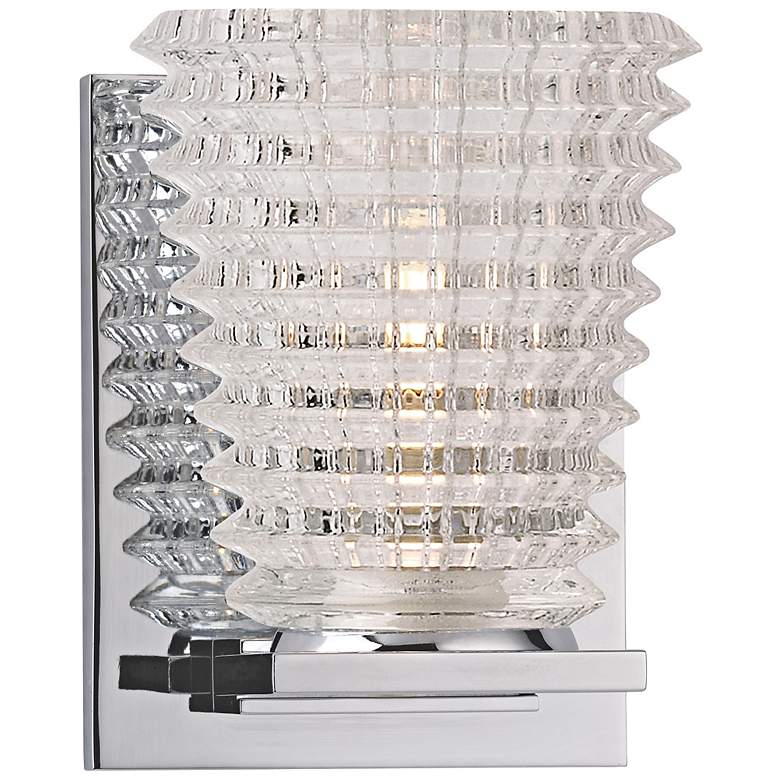 Image 1 Conway 5 3/4 inch High Polished Chrome Wall Sconce