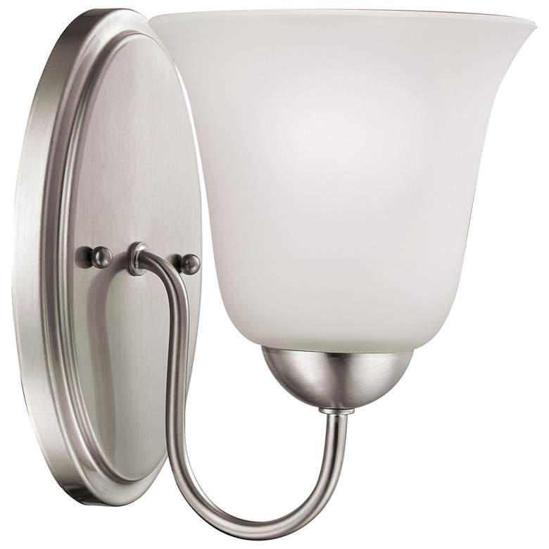 Image 1 Conway 9 inch High 1-Light Sconce - Brushed Nickel