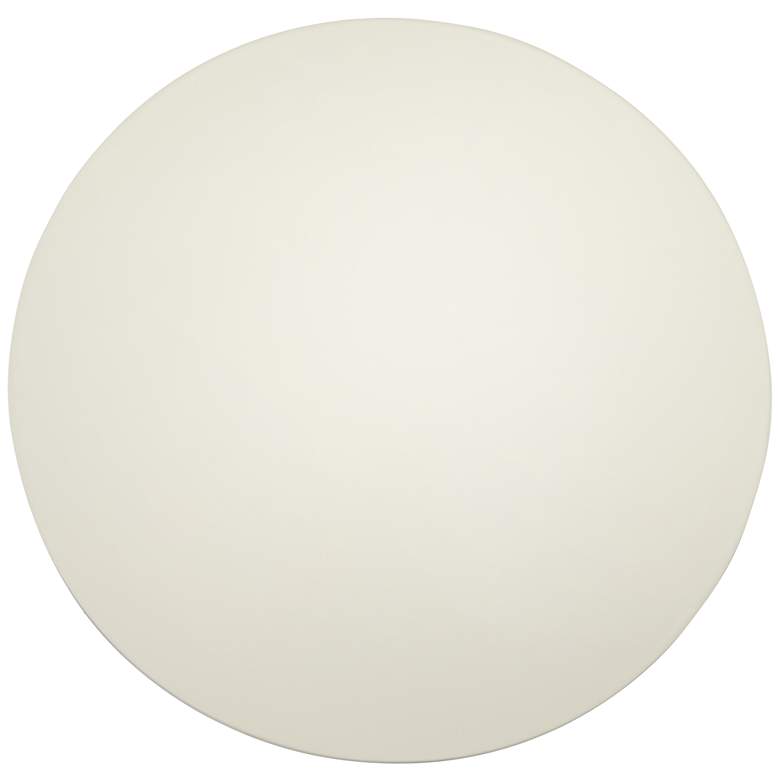 Image 2 Cookie 25 1/2" Wide White and Brushed Steel Bar Table more views