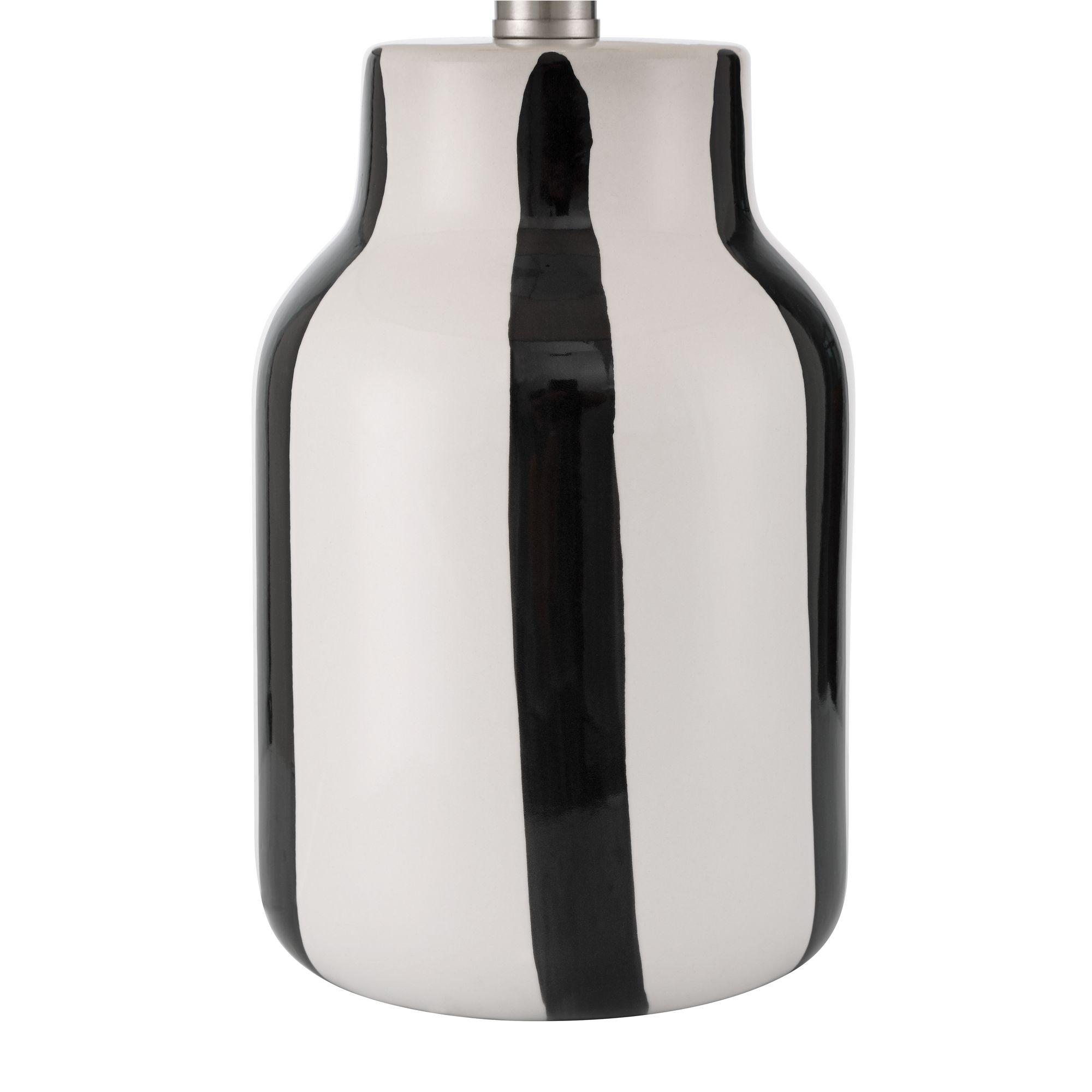 Image 7 Cookies and Cream 20 1/2H Black White Ceramic Table Lamp Set with Dimmer more views
