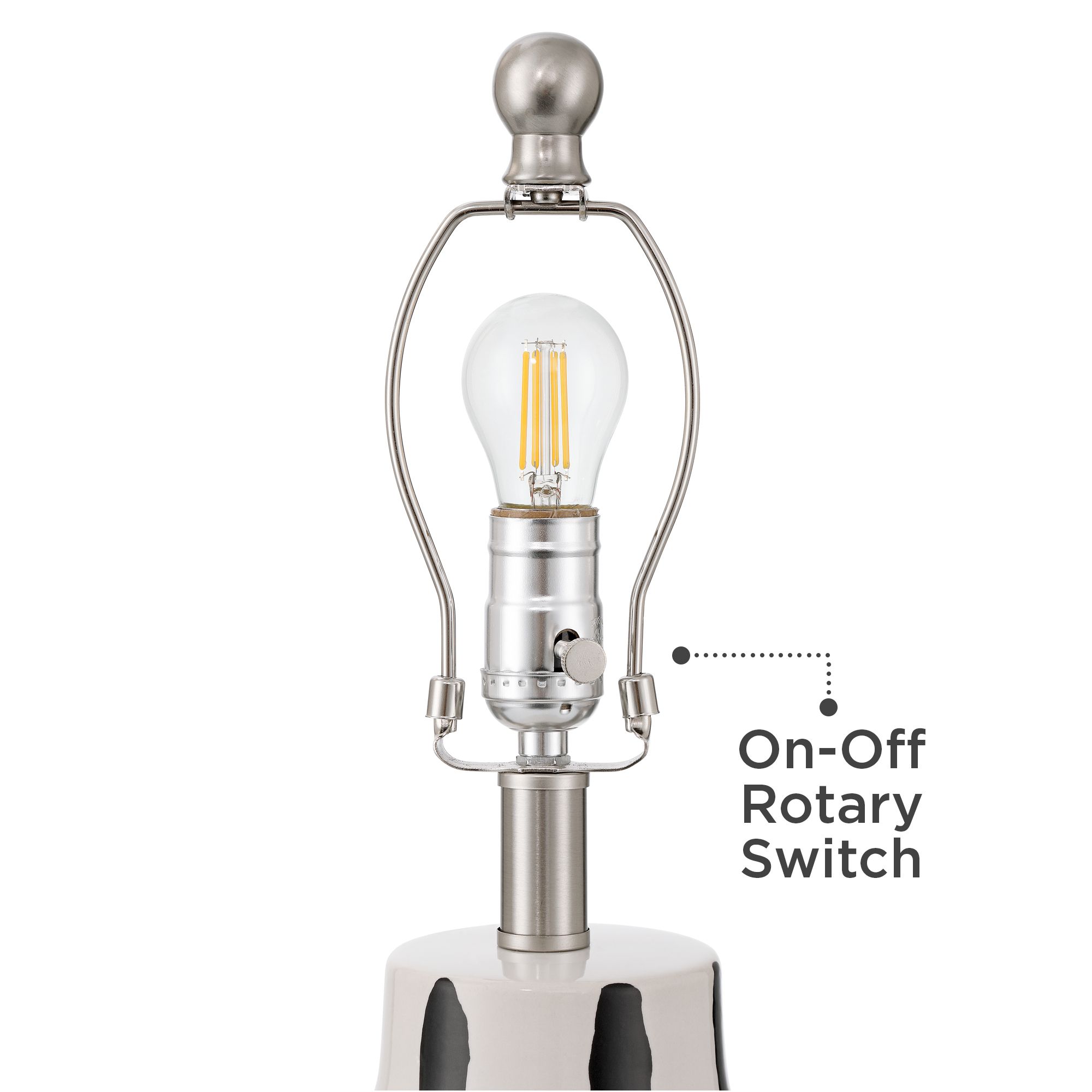 Image 5 Cookies and Cream 20 1/2 High Black and White Ceramic Table Lamp Set of 2 more views