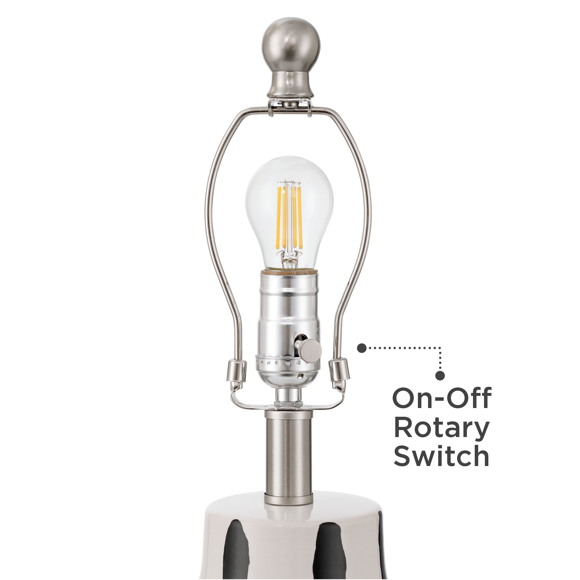 Image 5 Cookies and Cream 20 1/2 High Black and White Ceramic Table Lamp more views