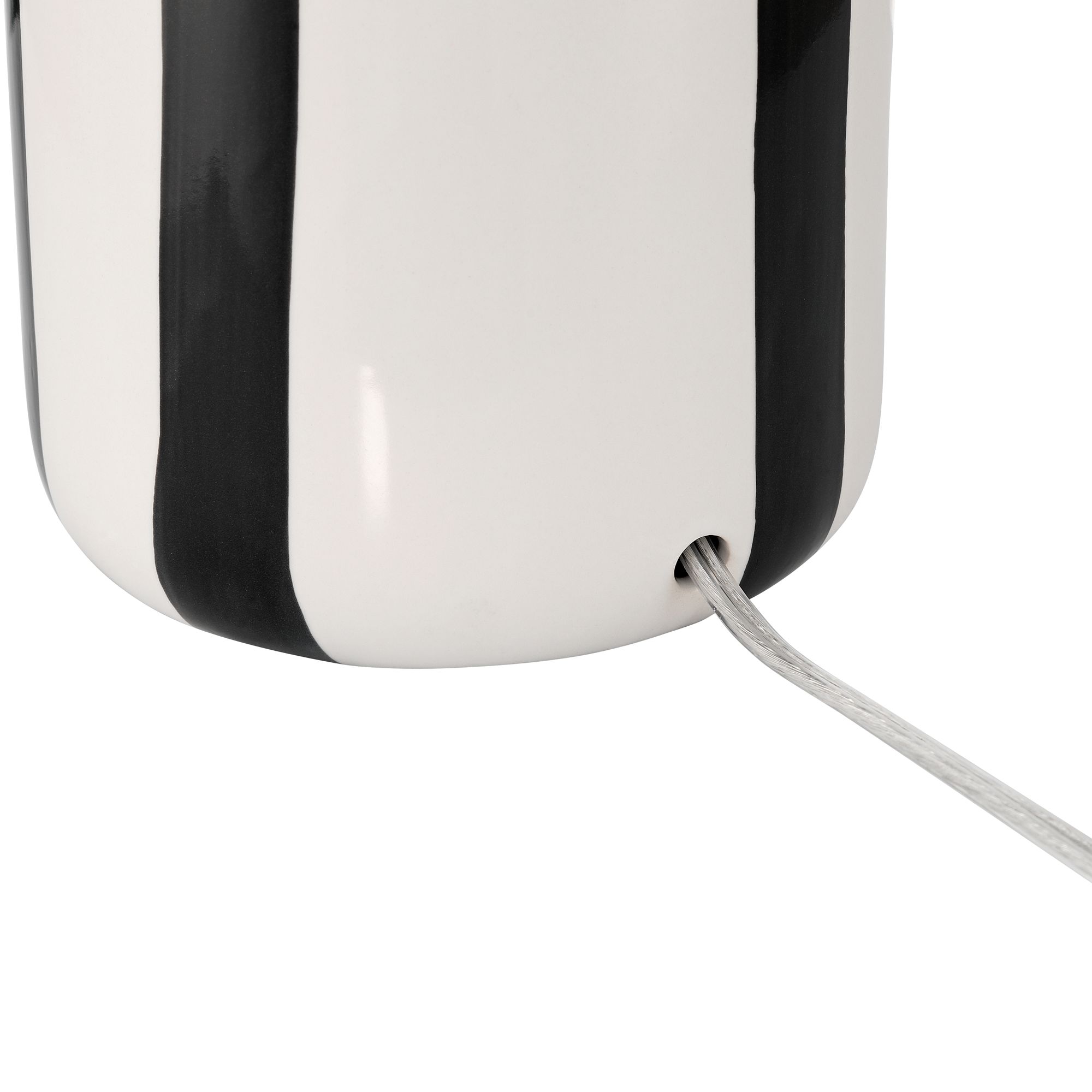 Cookies and Cream 20 1/2 High Black and White Ceramic Table Lamp