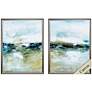Cool Before Warmth 20" High 2-Piece Framed Canvas Wall Art
