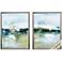 Cool Before Warmth 20" High 2-Piece Framed Canvas Wall Art