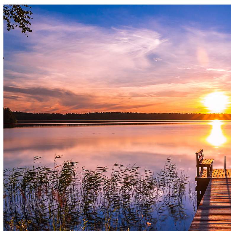 Image 2 Cool Dawn 40" Wide All-Weather Outdoor Canvas Wall Art more views