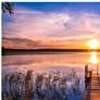 Cool Dawn 40" Wide All-Weather Outdoor Canvas Wall Art