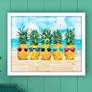 2_Cool Kona Pineapple 33"W x 27"H Framed Art