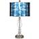 Cool Reflections Silver Metallic Apothecary Glass Table Lamp