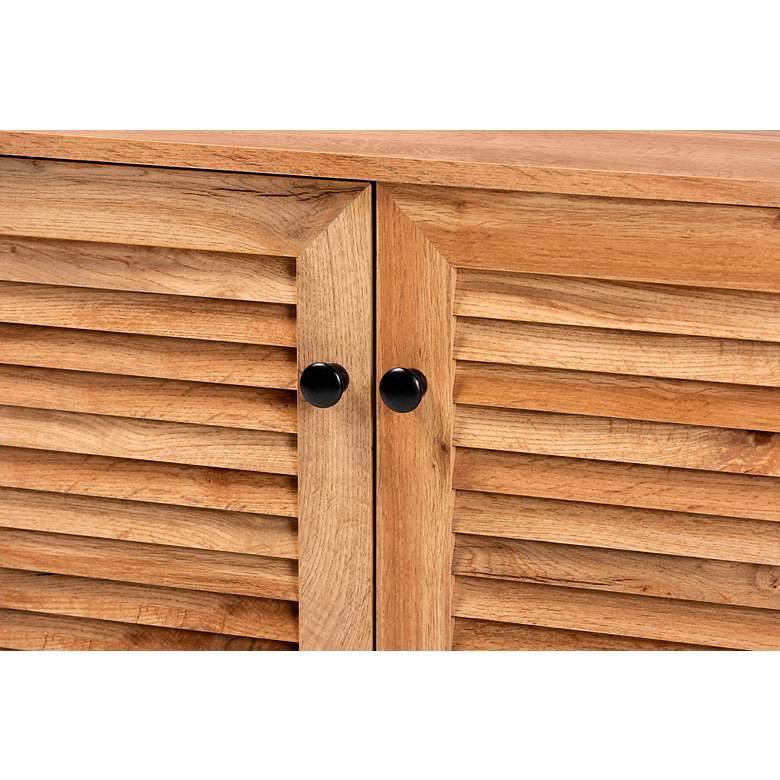 Image 3 Coolidge 29 1/2" Wide Oak Brown 2-Door Shoe Storage Cabinet more views